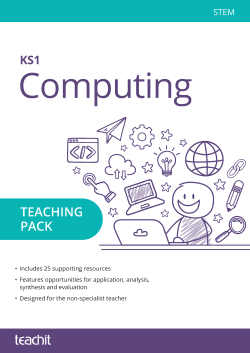 Computing: KS1 pack