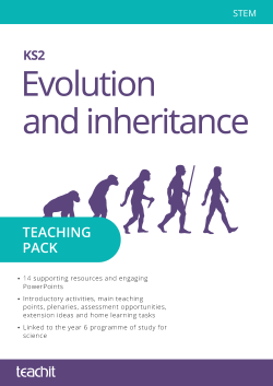 Evolution and inheritance: KS2 cover