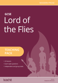 Lord of the Flies teaching pack cover