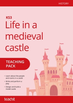 Life in a medieval castle teaching pack front cover