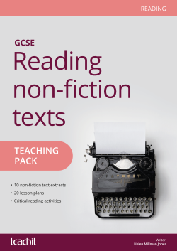 Reading non-fiction texts cover