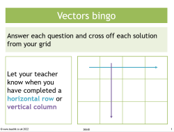 Vectors bingo image