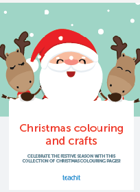 Christmas colouring and craft pack image