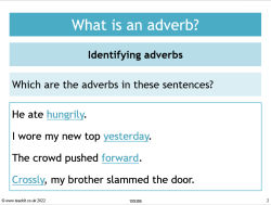 What are adverbs PowerPoint image