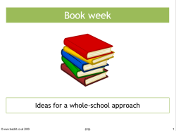 Book week presentation image