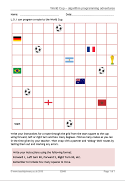 World Cup algorithm programming worksheet image