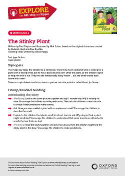 ORT Explore with Biff, Chip and Kipper Teaching Notes | Stinky Plant - Oxford Reading Level 4 image