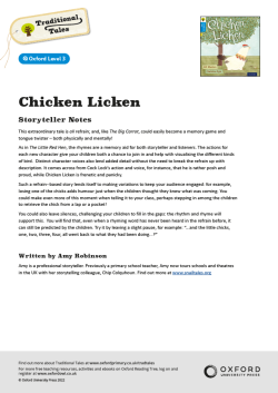 ORT Traditional Tales Storyteller Notes | Chicken Licken - Oxford Reading Level 3 image