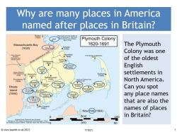 Why are many places in America named after places in Britain?