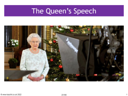 Analysing The Queen's Speech teaching resource