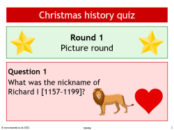 Christmas history quiz