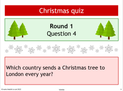 Christmas quiz for schools