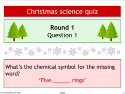 Christmas science quiz PowerPoint
