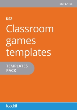 Primary classroom games templates pack image