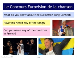 Countries and nationalities: Le Concours Eurovision de la chanson