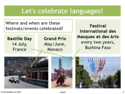 Let's celebrate languages: European Day of Languages activities
