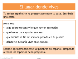 Image of el lugar donde vives resource