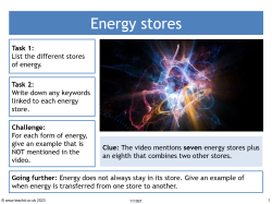 GCSE physics video: energy stores