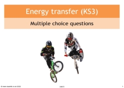 Energy transfer multiple choice questions 