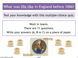 Quiz: What was life like in England before 1066?