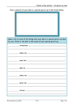 Father's Day printable
