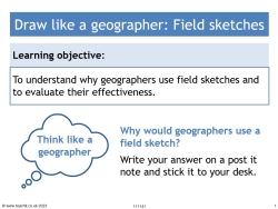 Draw like a geographer: Field sketches