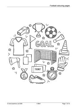 Football colouring pages