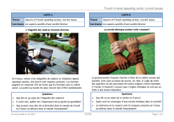 Image of French A-level speaking cards: current issues resource