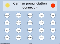German pronunciation Connect 4
