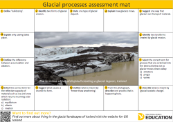 Glaciology assessment mats