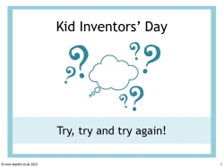Kid Inventors' Day assembly – growth mindset