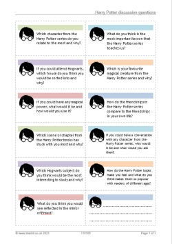 Harry Potter discussion questions