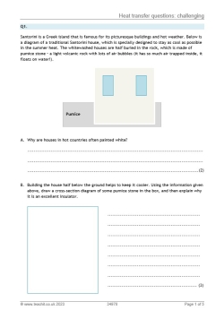 Heat transfer questions (challenging)