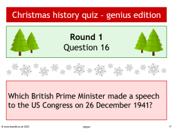 Christmas history quiz – genius edition