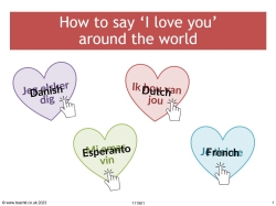 How to say 'I love you' in different languages