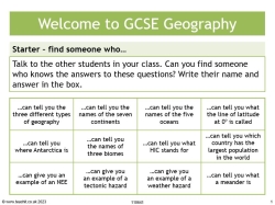 Introduction to GCSE geography