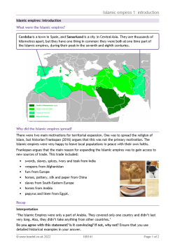 Islamic empires: introduction