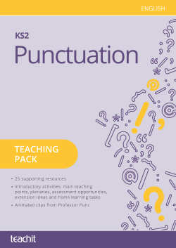 Punctuation at KS2 cover