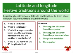Latitude and longitude: Festive traditions around the world