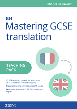 Mastering GCSE translation – French to English cover