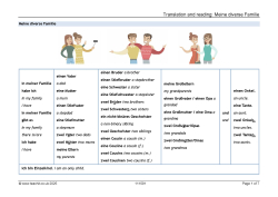 Inclusive German Family Vocabulary Resource
