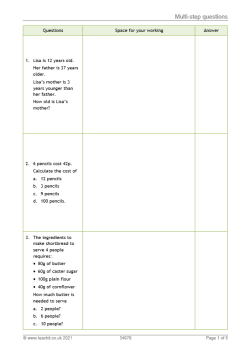 Image of multi-step questions resource