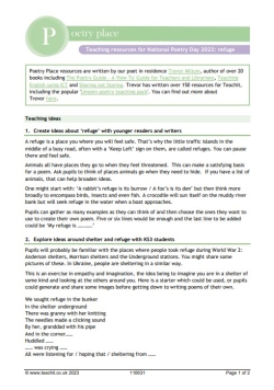 National Poetry Day 2023 teaching ideas 