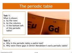 GCSE chemistry video: periodic table