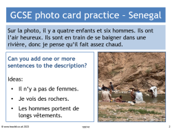 GCSE French photo card practice: Senegal
