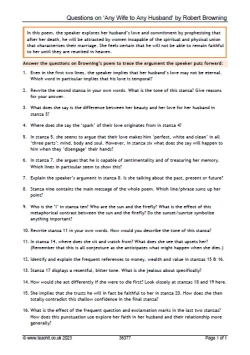 Questions on 'Any Wife to Any Husband' 