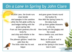 Write a spring alphabet poem