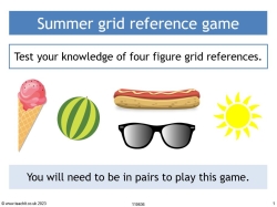 Grid reference game - Summer edition