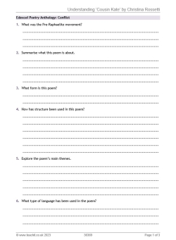 Understanding 'Cousin Kate' by Christina Rossetti