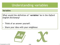 Understanding variables